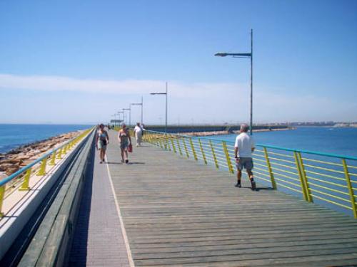 A visual showing multiple function of breakwater