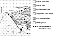 Geophysiographic sketch map showing the 'belts'