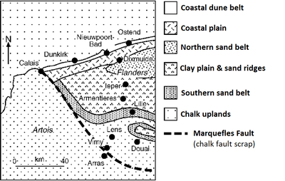 Geophysiographic sketch map showing the 'belts' https://www.researchgate.net/figure/Geophysiographic-sketch-map-showing-the-belts-of-northern-France-and-Belgium-based-on_fig2_226781223