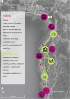 map of risks and potentials in the area