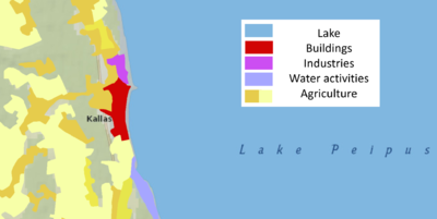 Land use map of Kallaste