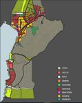 This Map illustrates the different land-uses in the city of Aqaba, and it is easy to notice that the Recreational/Touristic facilities are centralized in along the shoreline, whereas the residential units are located in the heart of the city far from the shore. And this map also shows that there are several Archaeological sites that hold historical and religious values.