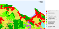 Land use transition from 1990 to 2012. CORINE land cover map. Link: https://land.copernicus.eu/pan-european/corine-land-cover