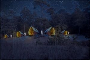 Beach cabins/ stargazing cabins