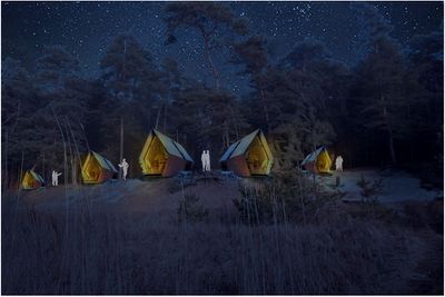 Beach cabins/ stargazing cabins