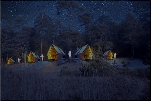 Beach cabins/ stargazing cabins