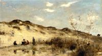 A dune in Dunkerque, Jean Baptiste Camille Corot