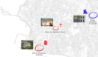Map of the sacred spaces and cultural heritage in Monte di Procida