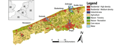 Belgian coast land use