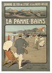 Vintage poster of De panne resort, 1912. Author anonymous.