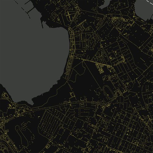 Lighting System This schematic map, show in the simplest way possible the light and noise pollution. It's clear that the area, although it's close to traffic roads and to the city centre, it's mostly quite and the night lights have no a negative influence on biodiversity sistem