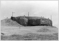 Adinkerke gun battery built by German troops at WWII. Author anonymous